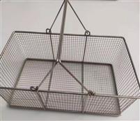 不鏽鋼304取樣筐-帶提手網籃