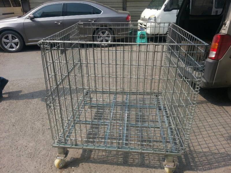 可（kě）折疊倉儲籠移動款