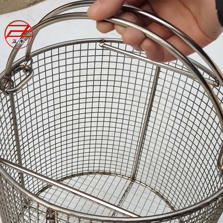 不鏽鋼圓形網筐  器械取樣筐